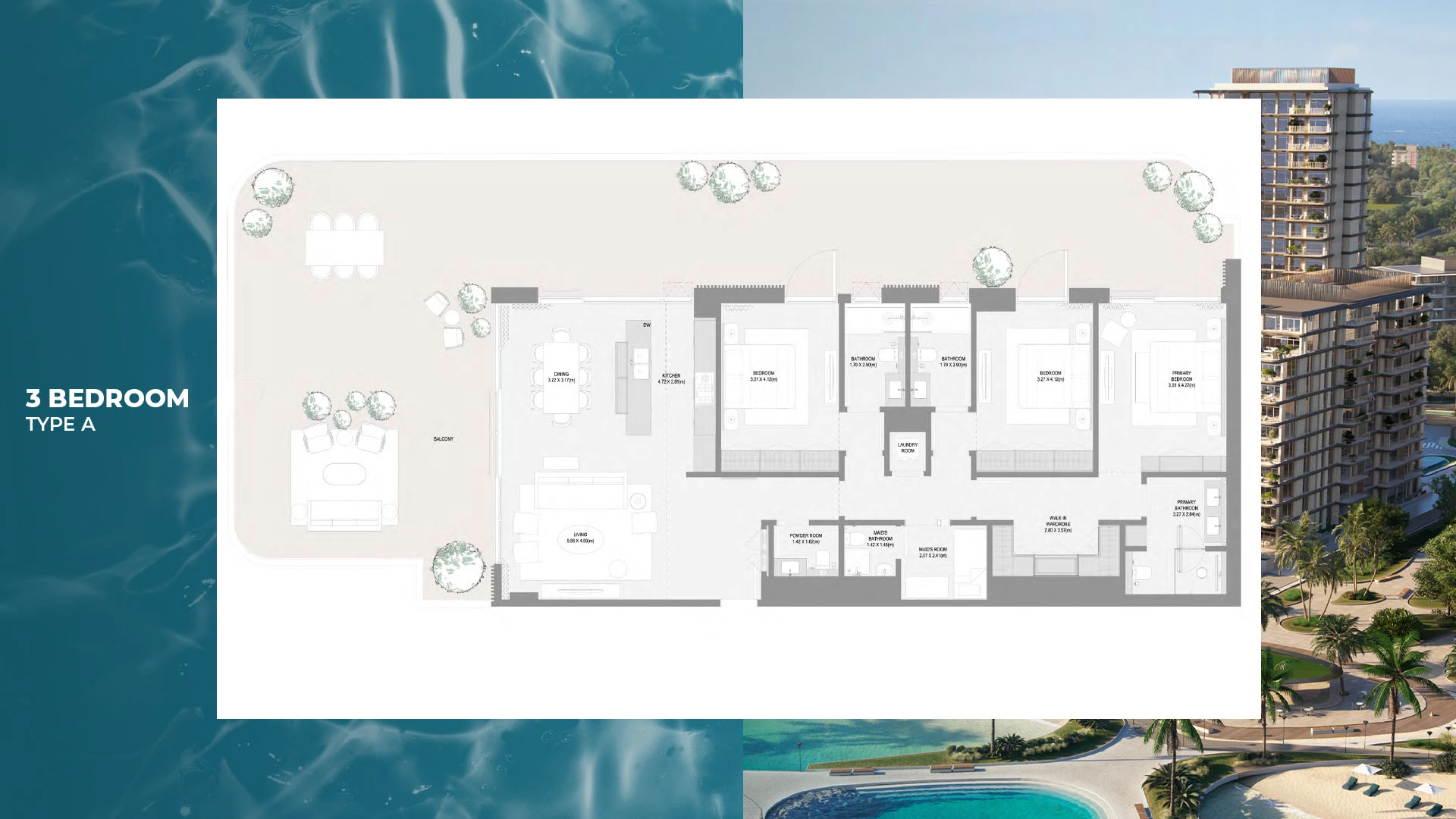 3 BR - Type A